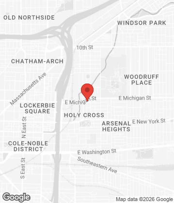 Map of King Dough - 452 N Highland Ave, Indianapolis, IN, 46202, US